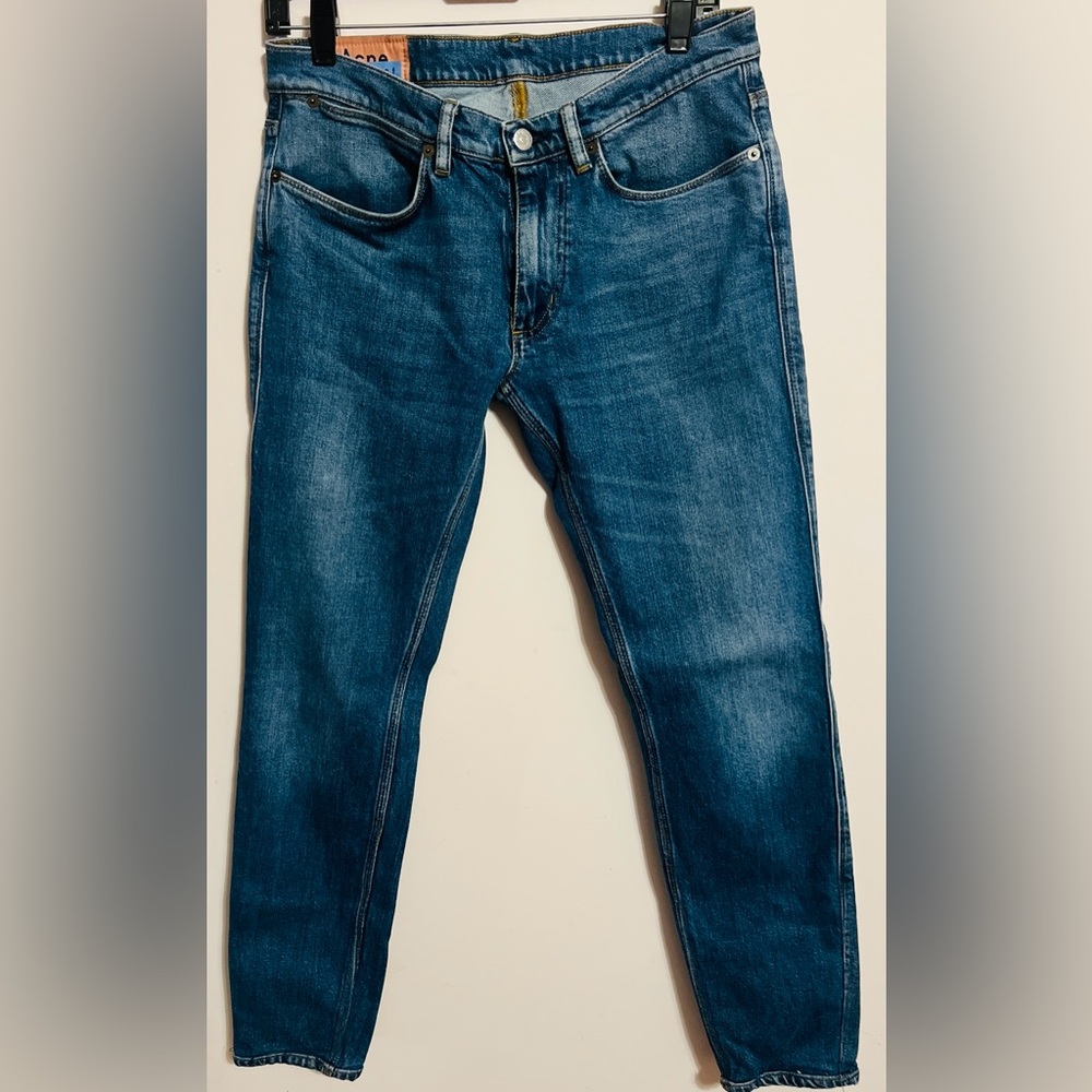 Acne Dark Blue Straight Jeans